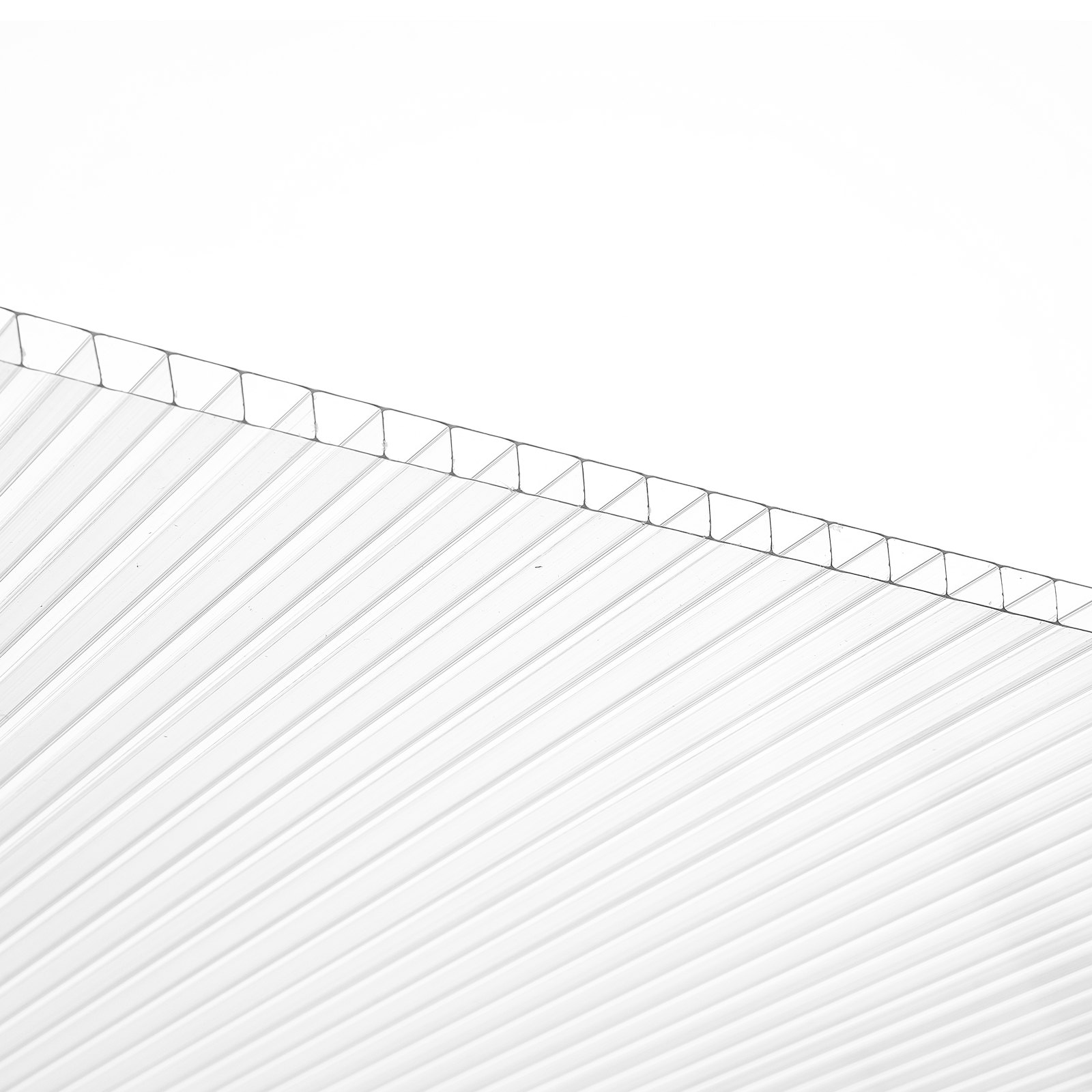 VEVOR Pannelli per Serre in Policarbonato per Tetti 14 Pezzi, 1210 x 605 x 8 mm, Coperture in Plastica Ondulata Impermeabile e Protetta dai Raggi UV, Lastre Trasparenti per Coperture Urti per Serre