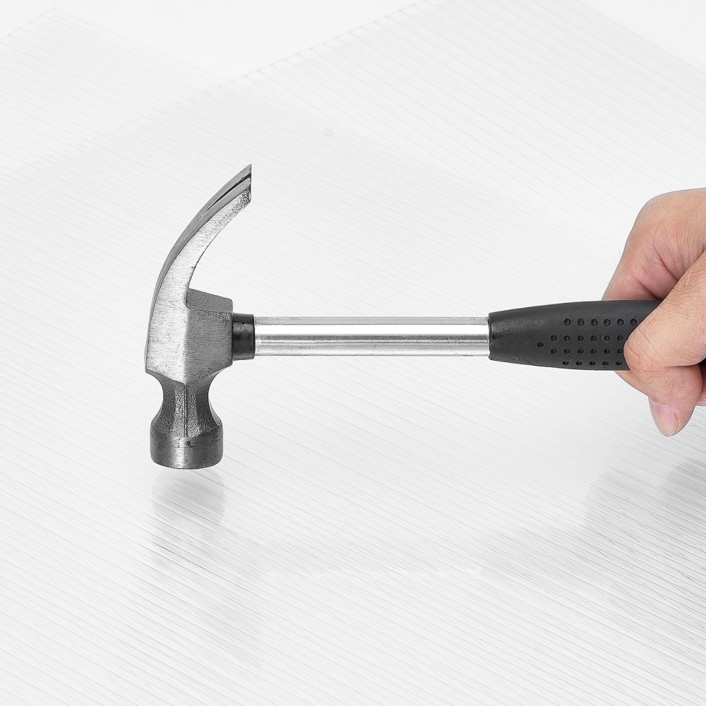 VEVOR Pannelli per Serre in Policarbonato per Tetti 24 Pezzi, 1210 x 605 x 4 mm, Coperture in Plastica Ondulata Impermeabile e Protetta dai Raggi UV, Lastre Trasparenti per Coperture Urti per Serre