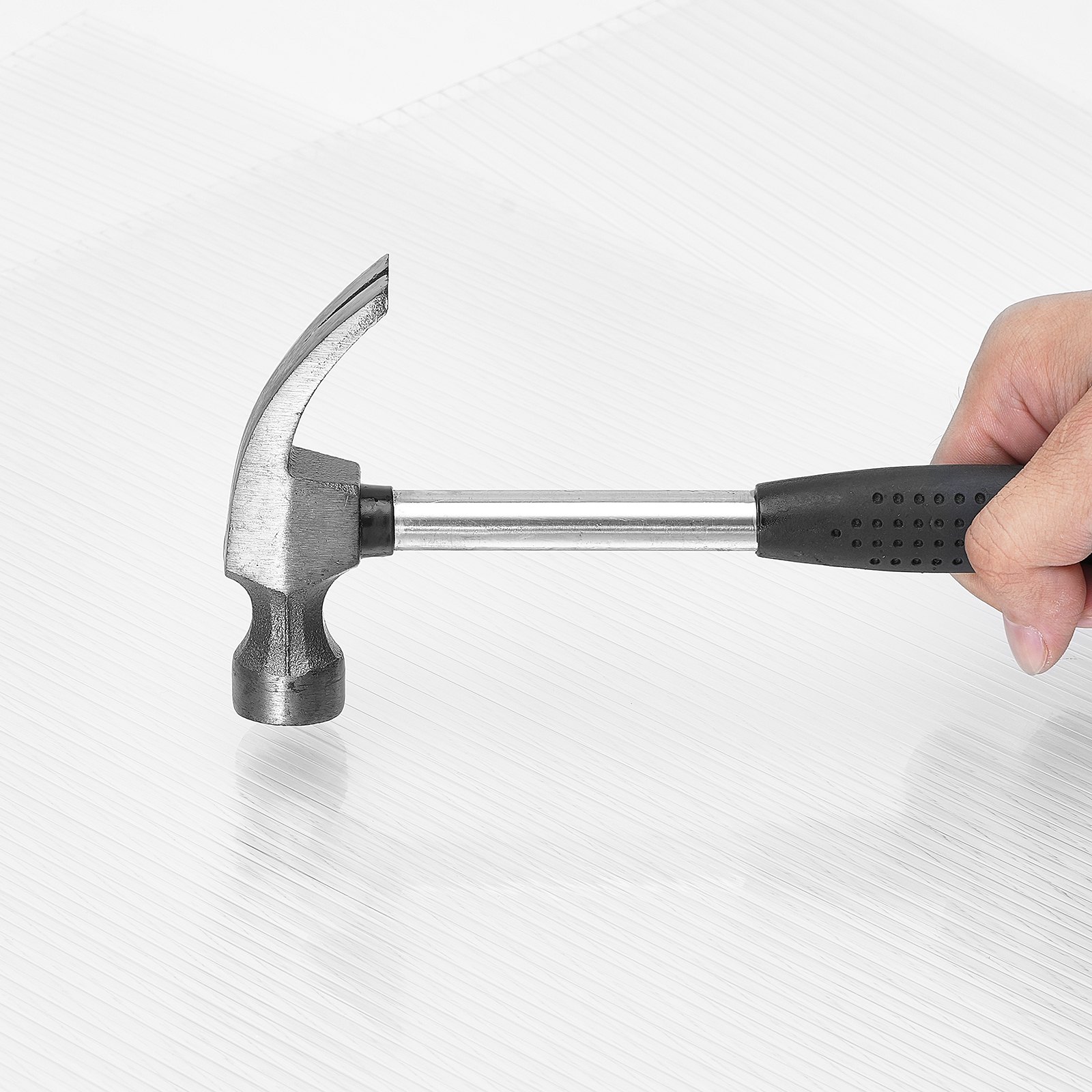 VEVOR Pannelli per Serre in Policarbonato per Tetti 24 Pezzi, 1210 x 605 x 4 mm, Coperture in Plastica Ondulata Impermeabile e Protetta dai Raggi UV, Lastre Trasparenti per Coperture Urti per Serre