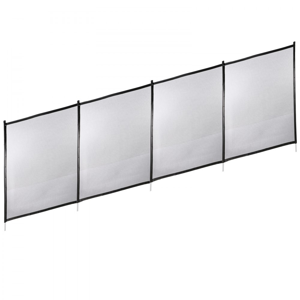 Recinzioni Di Piscina Per Piscine Interrate Recinzione Porta 4x48 Pollici, Nera