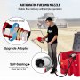 VEVOR Serbatoio per Carburante Portatile, 439 Litri 12 V CC Grande Serbatoio per Carburante con Pompa a Trasferimento Rosso per Camion, Trattori, Navi, Camper, Industrie all'Aperto, Industrie Edili