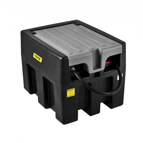 VEVOR Serbatoio per Carburante Portatile, 220 L 12V CC Grande Serbatoio per Carburante con Pompa a Trasferimento Nero per Camion, Trattori, Navi, Camper, Industrie all'Aperto, Industrie Edili