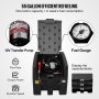 VEVOR Serbatoio per Carburante Portatile, 220 L 12V CC Grande Serbatoio per Carburante con Pompa a Trasferimento Nero per Camion, Trattori, Navi, Camper, Industrie all'Aperto, Industrie Edili