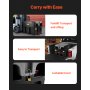 VEVOR Serbatoio per Carburante Portatile, 220 L 12V CC Grande Serbatoio per Carburante con Pompa a Trasferimento Nero per Camion, Trattori, Navi, Camper, Industrie all'Aperto, Industrie Edili