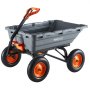 VEVOR Carrello Ribaltabile da Giardino 680 kg in Polietilene, Carriola Ribaltamento Rapido a 90°, con Maniglia Regolabile e Cuscinetti Girevoli Flessibili a 270°, per Piante Terriccio e Coltivazioni
