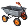 VEVOR Carrello Ribaltabile da Giardino 680 kg in Polietilene, Carriola Ribaltamento Rapido a 90°, con Maniglia Regolabile e Cuscinetti Girevoli Flessibili a 270°, per Piante Terriccio e Coltivazioni