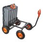 VEVOR Carrello Ribaltabile da Giardino 680 kg in Polietilene, Carriola Ribaltamento Rapido a 90°, con Maniglia Regolabile e Cuscinetti Girevoli Flessibili a 270°, per Piante Terriccio e Coltivazioni