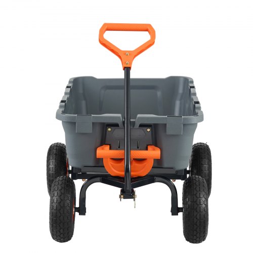 VEVOR Carrello Ribaltabile Da Giardino, Carico Di 362 Kg Con Recinzione Di Stoccaggio Meccanismo Di Scarico Rapido Ruote Girevoli Maniglia Girevole Carrello Da Giardino Per Piante Terreno 94756821