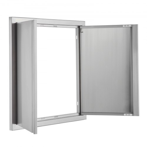 Porte Per Cucina Da Esterno In Acciaio Inox - 33x22 Pollici, Doppia Anta, Per Barbecue E Isola - Foto 12