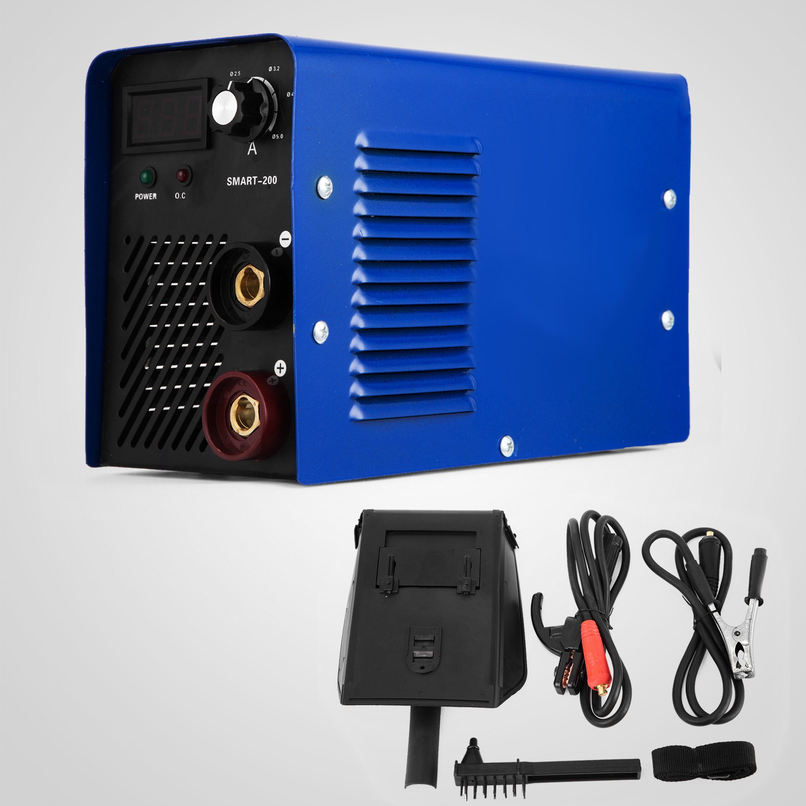 Saldatrice Inverter Igbt Smart-200 200a + Accessori E Maschera Fabbro Saldatura