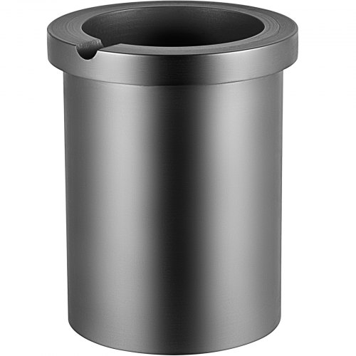 VEVOR Crogiolo di Grafite di Carburo di Silicio Capacità 3 kg Peso 0,91 kg 85 x 110 mm Tazza per Crogiolo di Grafite Pura per Fondo Oro Argento Rame