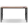 VEVOR Banco da Lavoro Regolabile Tavolo da Lavoro Dimensioni Piano 1549 x 508 mm Altezza Regolabile 688-910 mm Carico max. 900kg, Tavolo con Prese di Corrente Piano in Legno per Ufficio, Casa, Garage