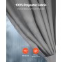 VEVOR Gazebo da Tenda Riservatezza Impermeabili 284 x 284 x 204 cm Grigio