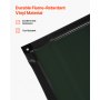 VEVOR Schermo per Saldatura con Telaio, Schermo Protettivo per Saldatura 3 Pannelli da 1,74 x 2,34 m, Tenda di Protezione di Sicurezza in Vinile Ignifugo con 12 Ruote Protezione UV a 6 Livelli