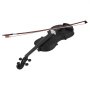 VEVOR Set di Violino da 4/4 355 mm Violino per Adulti in Legno Massello Nero Opaco