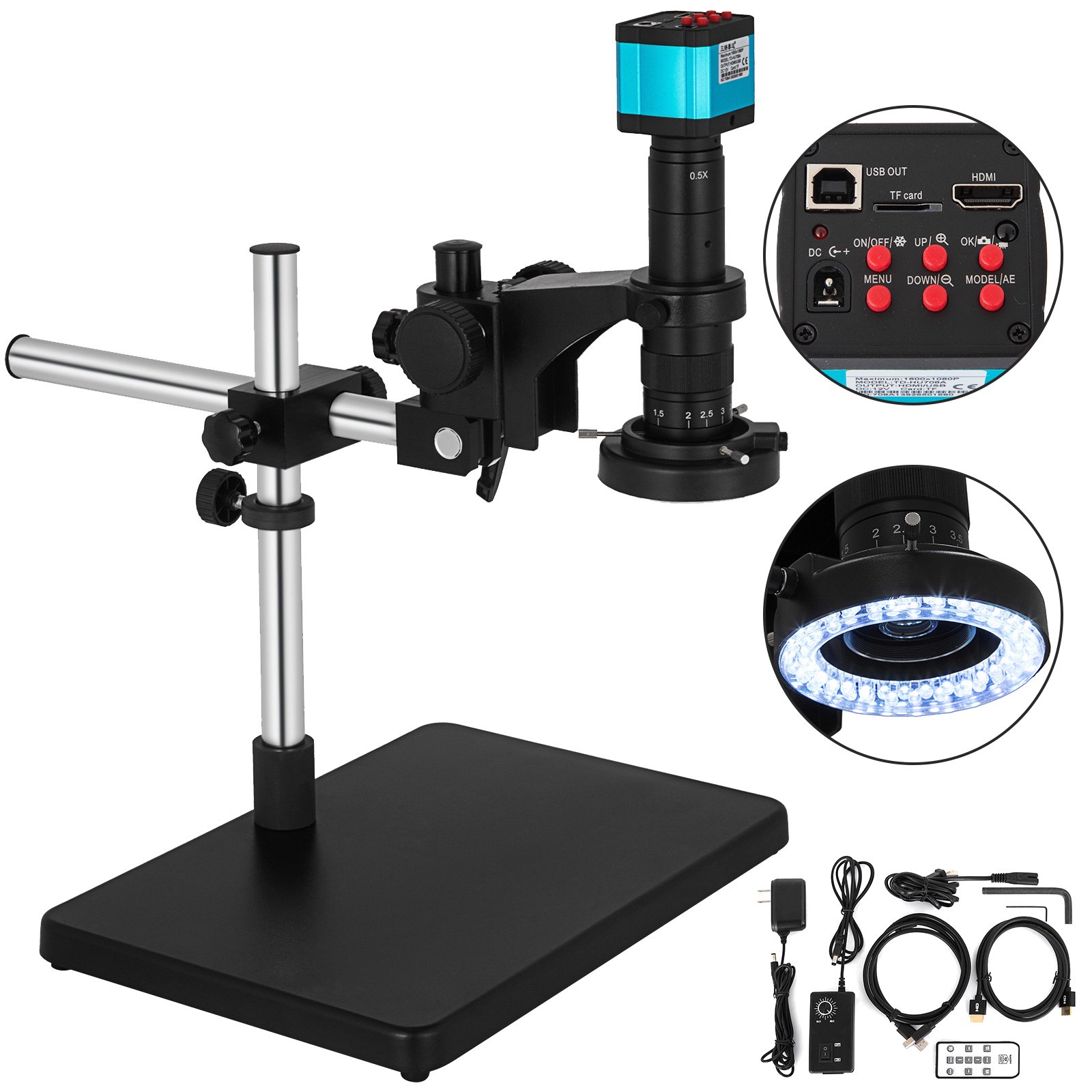 Microscopio Digitale Hdmi 14mp Zoom Digitale 8x 90-110 Mm Telecamera