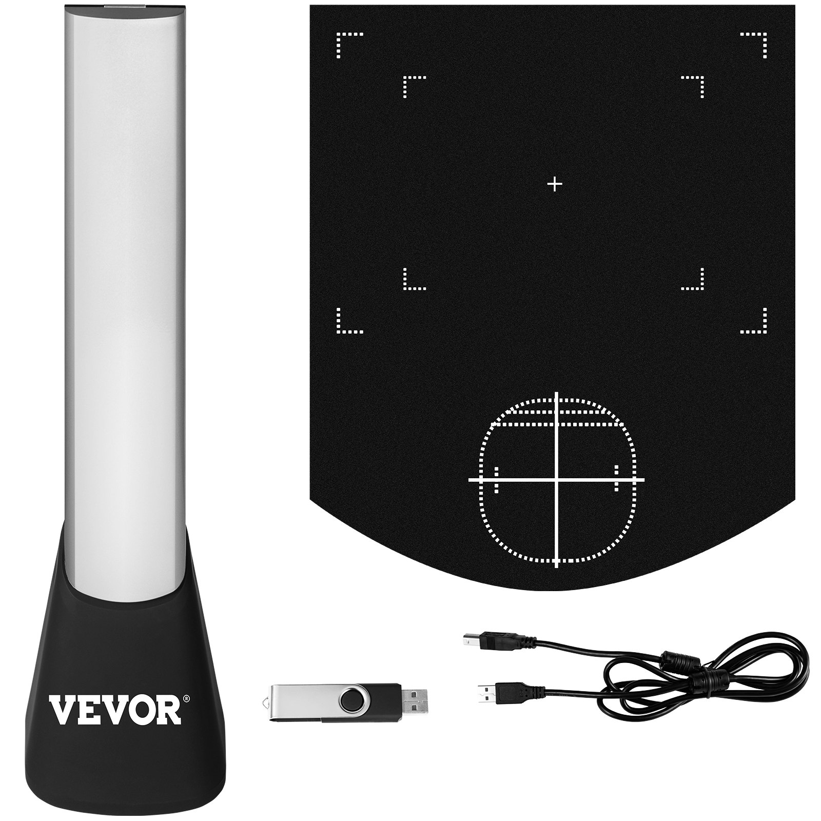 VEVOR Scanner Portatile ad Alta Definizione A4, 10 Mega-Pixel Scanner per Documenti, Formato Scanner A4 con Doppia Lente + 4 Luci LED, Scanner Intelligente per Documento con funzione OCR Multilingua