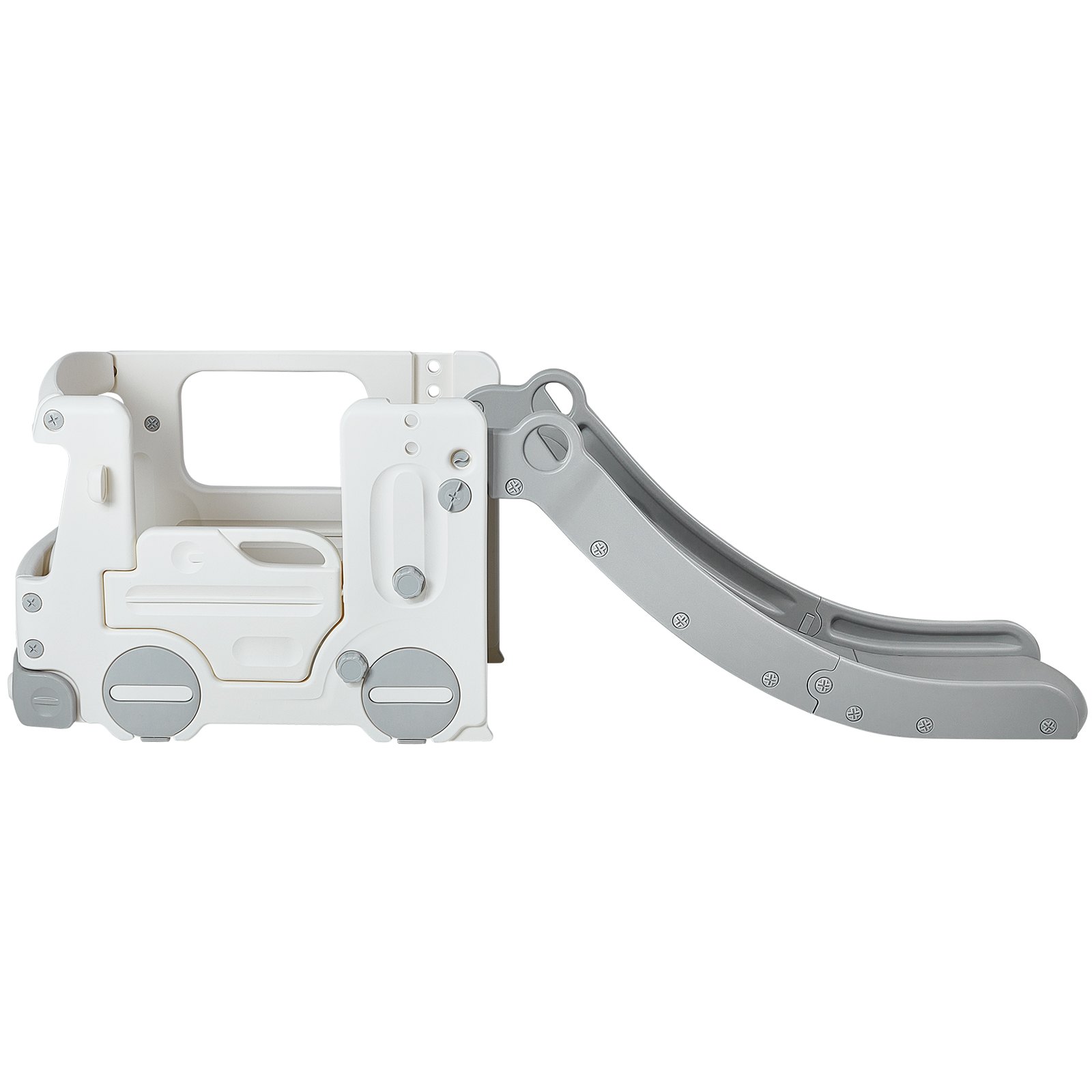 VEVOR Scivolo da Interno per Bambini Scivolo Giocattolo di Casa con Casetta di Autobus per Bambini Età 1-12 ca., Scivolo Parco Interno da Gioco Scivolo Divertimento per Bambini Capienza max. 49,9 kg