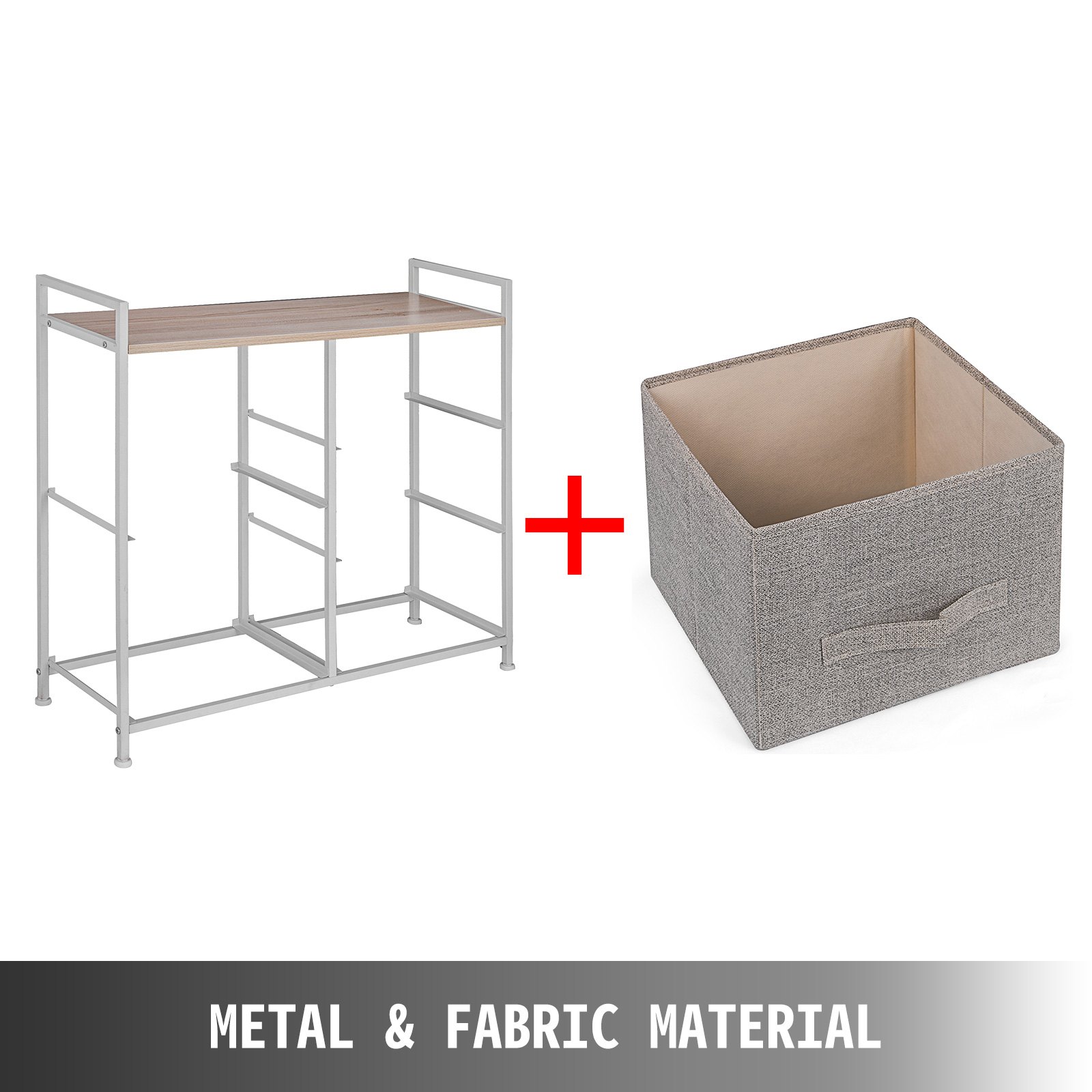 VEVOR Cassettiera Moderna 83,8 x 29 x 77 cm, Cassettiera in Tessuto, Design a 5 Cassetti, Scatole Portaoggetti in Tessuto, per Camera da Letto, 33 x 11,4 x 30,3 Pollici, per Archivia Cose