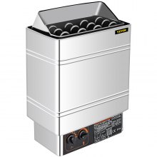 VEVOR Stufa Elettrica per Sauna 9kW Secco 380V-415V con Controllore Interno Sala Sauna Acciaio Inox Domestica Vasca da Bagno Doccia Spa Riscaldatore di Sauna Area di Lavoro 9-13m3 Pietra NON Inclusa