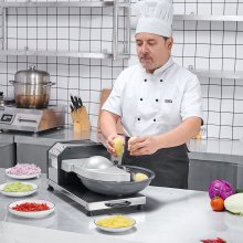 VEVOR Robot da Cucina e Tritatutto per Verdure, Robot da Cucina in Acciaio Inossidabile per Uso Alimentare 3000 Giri/min con Lama Curva a S, Multifunzionale per Tritare Verdure, Frutta, Cereali, Noci
