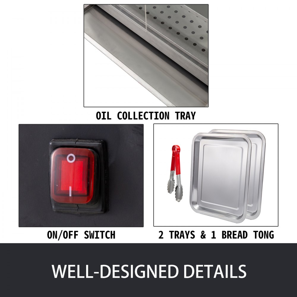 Vetrina Scaldavivande Espositiva Riscaldata 64x34x53cm Porte Scorrevoli