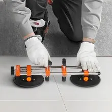 VEVOR Incastonatore per Giunzioni Marmo 125 mm Ventose  Regolabile a 180° 2 PZ