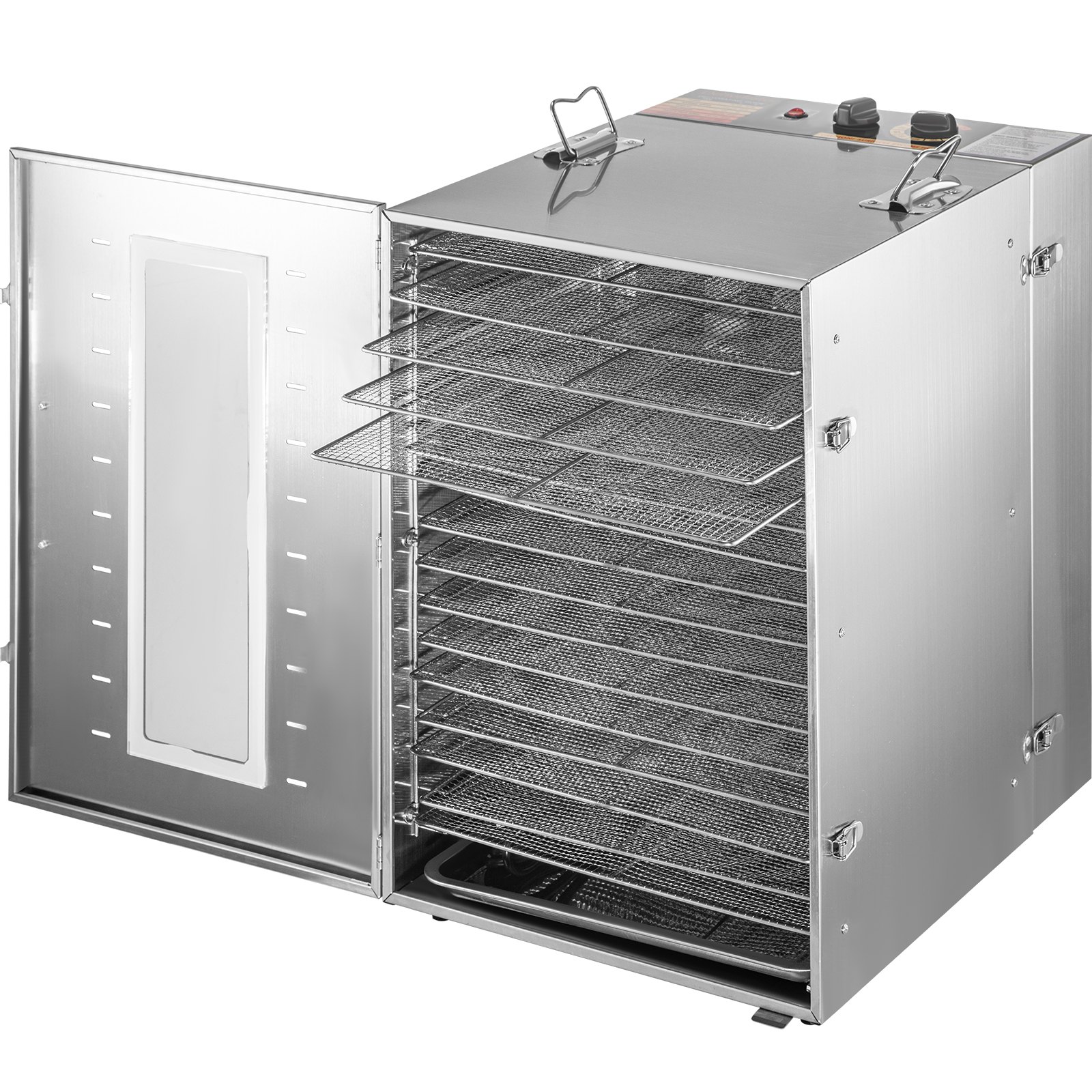 Vevor Macchina Essiccatore Alimento In Acciaio Inossidabile Con 16 Vassoi 1500 W