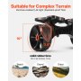 VEVOR Carrello per Kayak, Carico di 136,1 kg, Carrello per Trasporto Tavole da Surf con Pneumatici in Gomma 25,4 cm e 1 Cinghia a Cricchetto, per Trasporto di Canoe, Paddleboard, Materassini