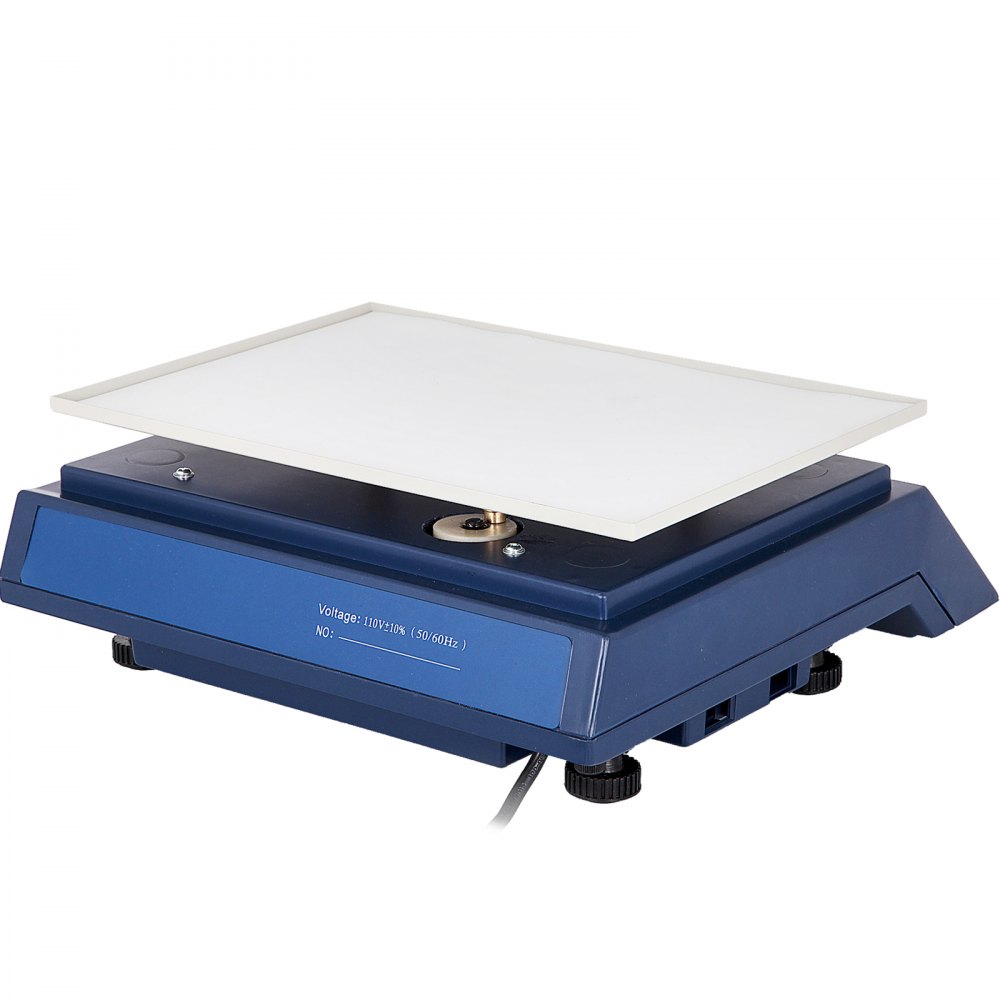 VEVOR Agitatore Rotante Orbitale 315x218 mm, Vibratore in Robusta Plastica ABS, Velocità Regolabile 0-210 giri / min, Agitatore Orbitale da Laboratorio CA 220 V 20/60 Hz, per Istituti d'Istruzione