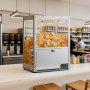 VEVOR Scalda Patatine Nachos Commerciale, Macchina Scalda Patatine da 80 L con Base Riscaldante e Luce Riscaldante, con Tavola di Deflessione, Acciaio Inossidabile, per Popcorn, Patatine, Arachidi