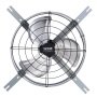 VEVOR Ventilatore a Timpano 380 mm Ventola di Scarico per Soffitta, Termostato Regolabile e Rete Esterna, Ventilatore per Casa 36,81 m³/min Ventilazione Silenziosa per Tetto, Negozio, Colore Zincato