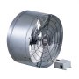 VEVOR Ventilatore a Timpano 380 mm Ventola di Scarico per Soffitta, Termostato Regolabile e Rete Esterna, Ventilatore per Casa 36,81 m³/min Ventilazione Silenziosa per Tetto, Negozio, Colore Zincato