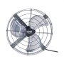 VEVOR Ventilatore a Timpano 380 mm Ventola di Scarico per Soffitta, Termostato Regolabile e Rete Esterna, Ventilatore per Casa 36,81 m³/min Ventilazione Silenziosa per Tetto, Negozio, Colore Zincato