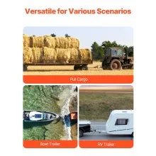 VEVOR Gancio di Traino Regolabile 203 mm Gancio a Tre Sfere con Caduta 6800 kg