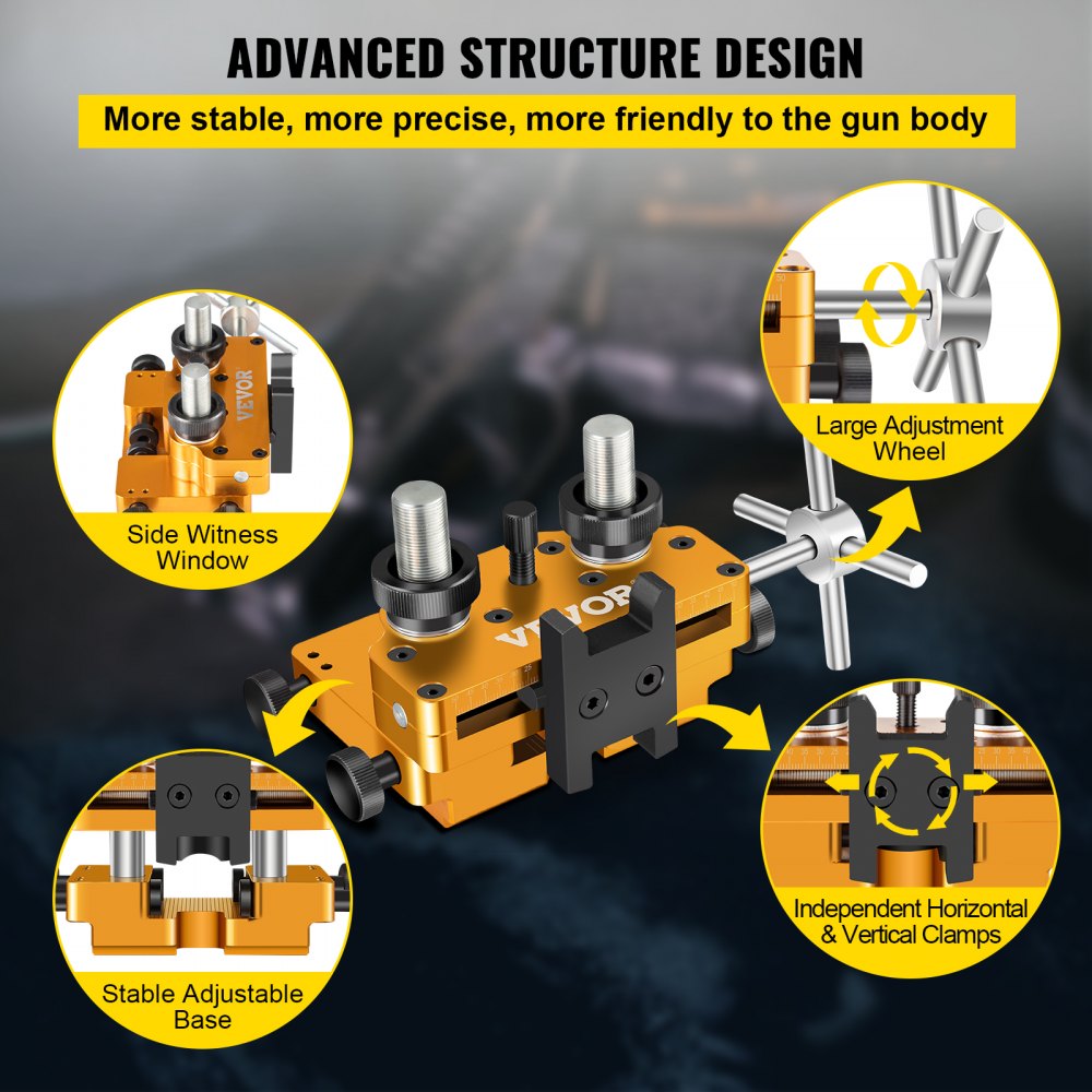 VEVOR Sight Pusher Pistol Sight Pusher Tool Oro per gruppo mirino per pistola