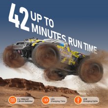 VEVOR Auto Telecomandata, Auto RC in Scala 1:18, Camion Fuoristrada 4WD per Tutti i Terreni con Impennata di 45° e Velocità Regolabile, Macchinina RC da 45 km/h, Auto Telecomandata IPX4 in Metallo