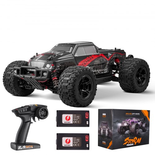 Auto Radiocomandata 1/16 4WD Brushless, Velocità Fino A 80 Km/h - Con 3 Batterie, Borsa E Telecomando 2,4 GHz