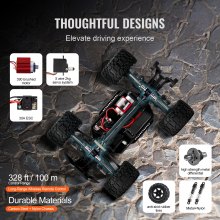 VEVOR Auto Telecomandata per Bambini 1:14 RC Auto Fuoristrada 4WD in Metallo