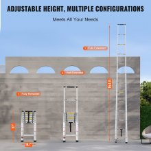 VEVOR Scala Telescopica Estensibile 5036 mm con Retrazione Multi-Pulsante 190 kg