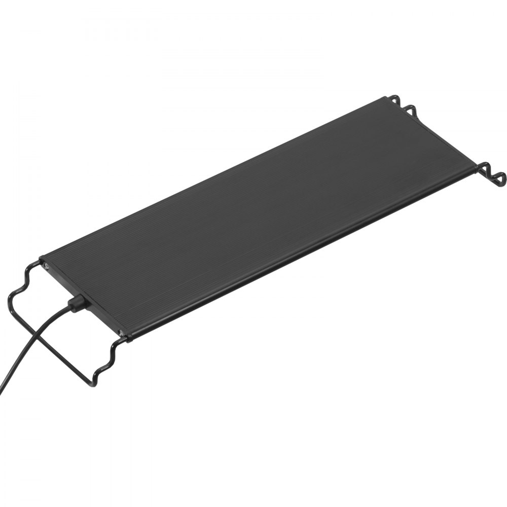 VEVOR Luce per Acquario Schermo LCD a Spettro Completo 14 W Lampada Acquario con Modalità Naturale 24/7, Staffe Estensibili Guscio in Lega di Alluminio per Serbatoio d'Acqua Dolce 30,48 a 45,72 cm