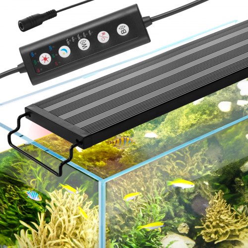 Luce per Acquario con Clip, Lampada LED Acquari a Spettro Luce per Acquario con Clip, Lampada LED Acquari a Spettro