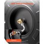 VEVOR Avvolgitubo per Idropulitrice,  in Acciaio Retrattile da 18,3 m x 6,4 mm, 4000 PSI max, Riavvolgimento Automatico, Flessibile, Montaggio a Parete Pavimento, per Lavaggio Auto, Giardino