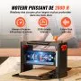 VEVOR Pialla a Spessore 2000W per Legno Altezza Regolabile Lama in Acciaio al Carbonio, Pialla Filo Spessore 15 Amp 2000 W 23500 giri/min, Pialla a Spessore per Lavorazione di Legno  Larghezza 33 cm