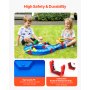 VEVOR Tavolo da Gioco per Sabbia Acqua per Bambini 760 x 510 x 160 mm Tavolo da Gioco Sensoriale per Bambini con 39 Accessori, Parco Giochi Estivo all'Aperto per Giardino, Prato, Spiaggia, Blu