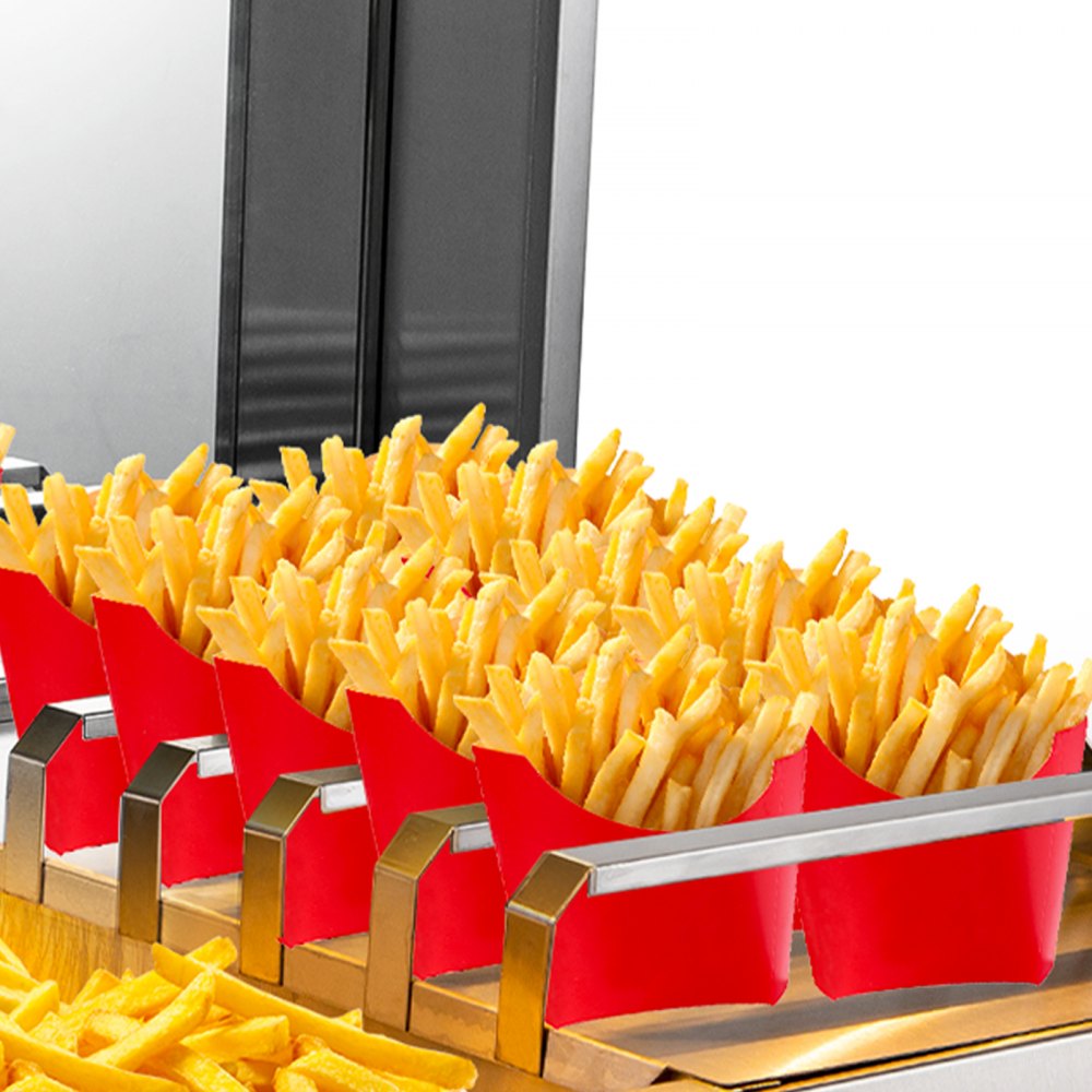 Vevor Riscaldante Patatine Fritte 80x71x68,5 Cm Scaldapatate Con Lampada Termica