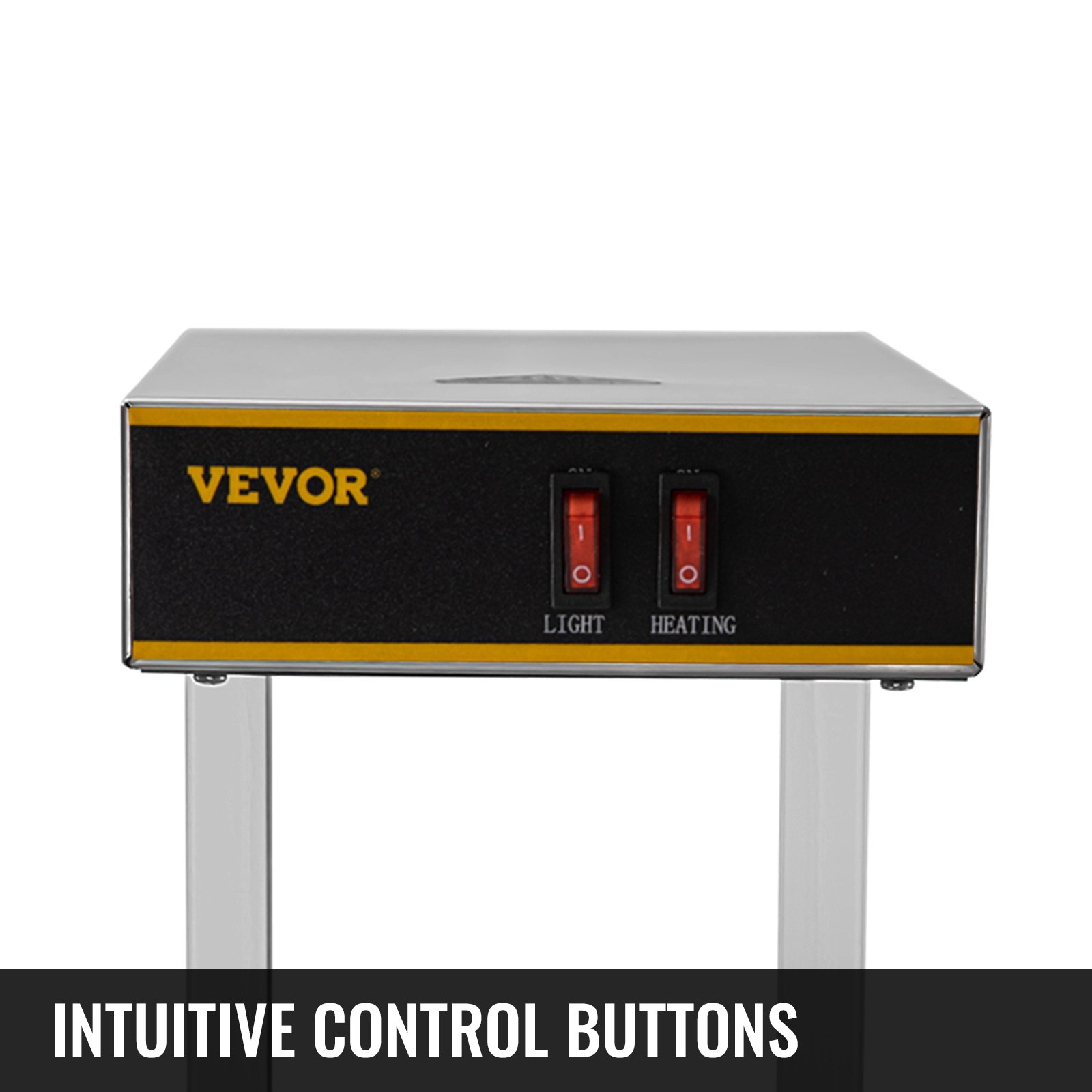 VEVOR Patatina Fritta più Caldo Scaldavivande con Lampada da 1000W 30-85℃