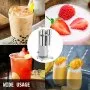 VEVOR Frullatore Elettrico 180W per Frappè Smoothie Granita Bevande Fresche Miscelatore Velocità Regolabile in Acciaio Inox da Tavolo con 2 Bicchieri da 800L, Mescolatore Elettrico di Sorbetto Granita