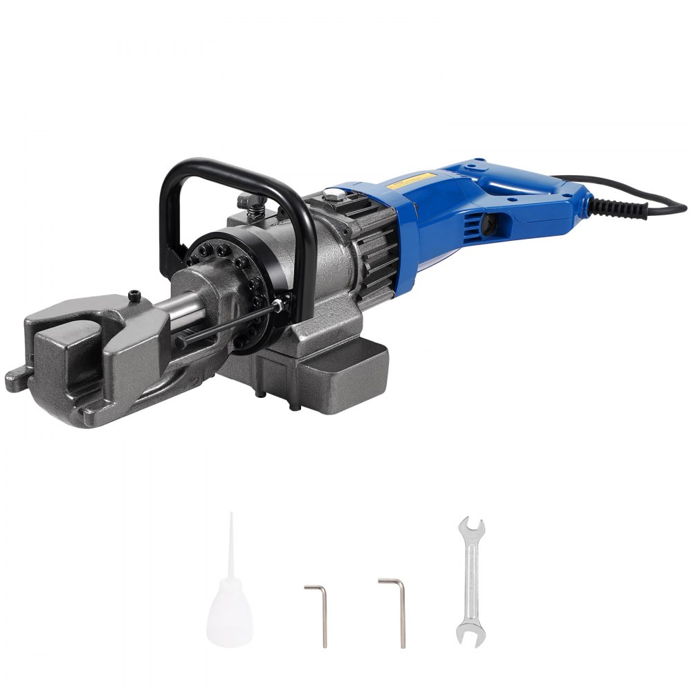 VEVOR Piegatrice Barre Elettrica 1000W Piegatrice Idraulica Portatile per Barre Angolo di Piegatura 0°-90° 6-16mm con Oliatore, Piegatrice per Barre Alta Potenza per Barre d'Acciaio Barre d'Armatura