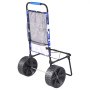 VEVOR Carrello da Spiaggia con Ruote Grandi Per Sabbia, Vassoio di Carico 380 x 386 mm, Carrello Da Trasporto Pieghevole Ruote PE Piene 254 mm, Per picnic, Campeggio, Spiaggia, Pesca, Carico 31 kg